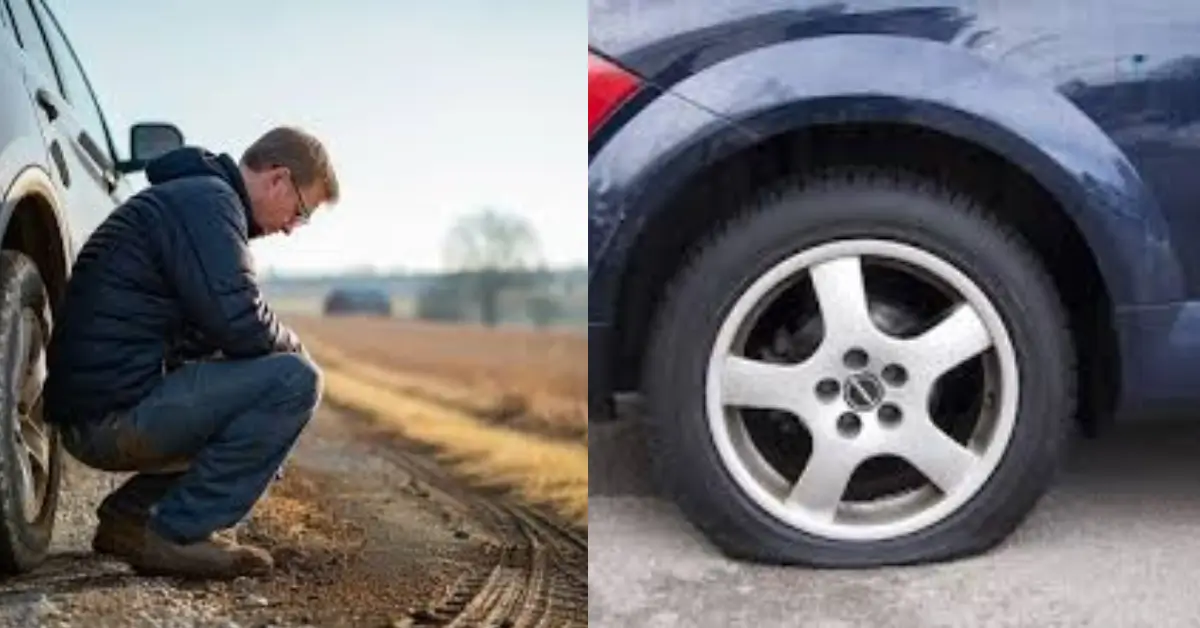 Tire Deflated After Being in Sun