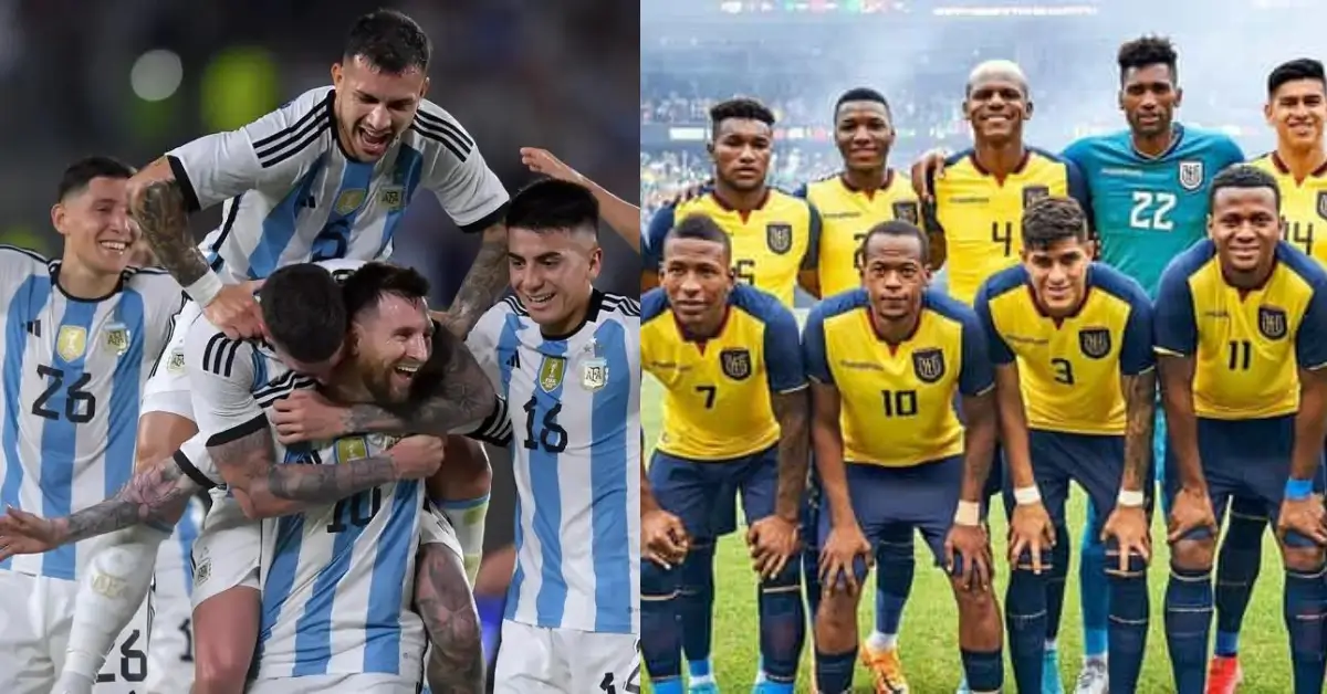 Argentina National Football Team vs Ecuador National Football Team Timeline